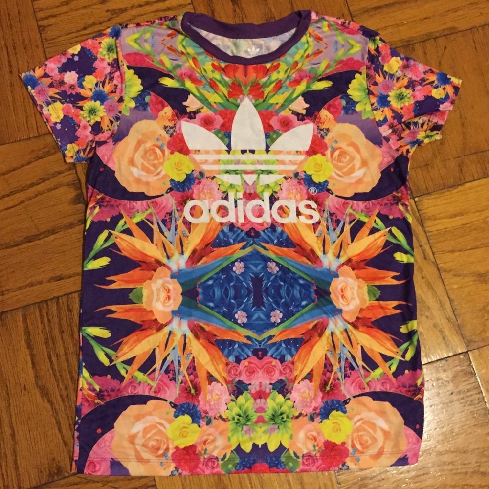 Adidas Multi- Floral Tee